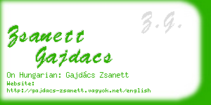 zsanett gajdacs business card